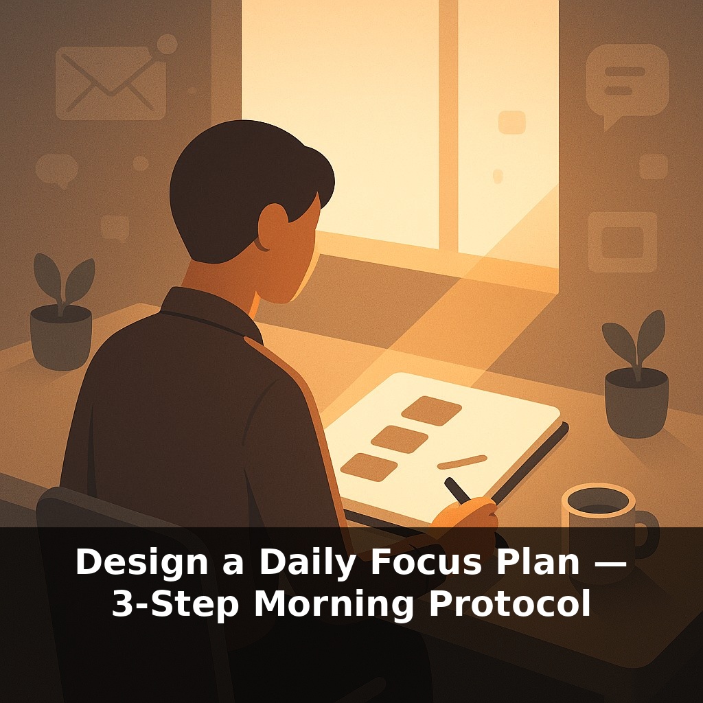 Design a Daily Focus Plan — 3-Step Morning Protocol