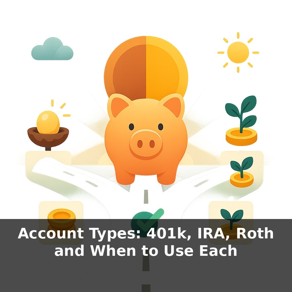 Account Types: 401k, IRA, Roth and When to Use Each