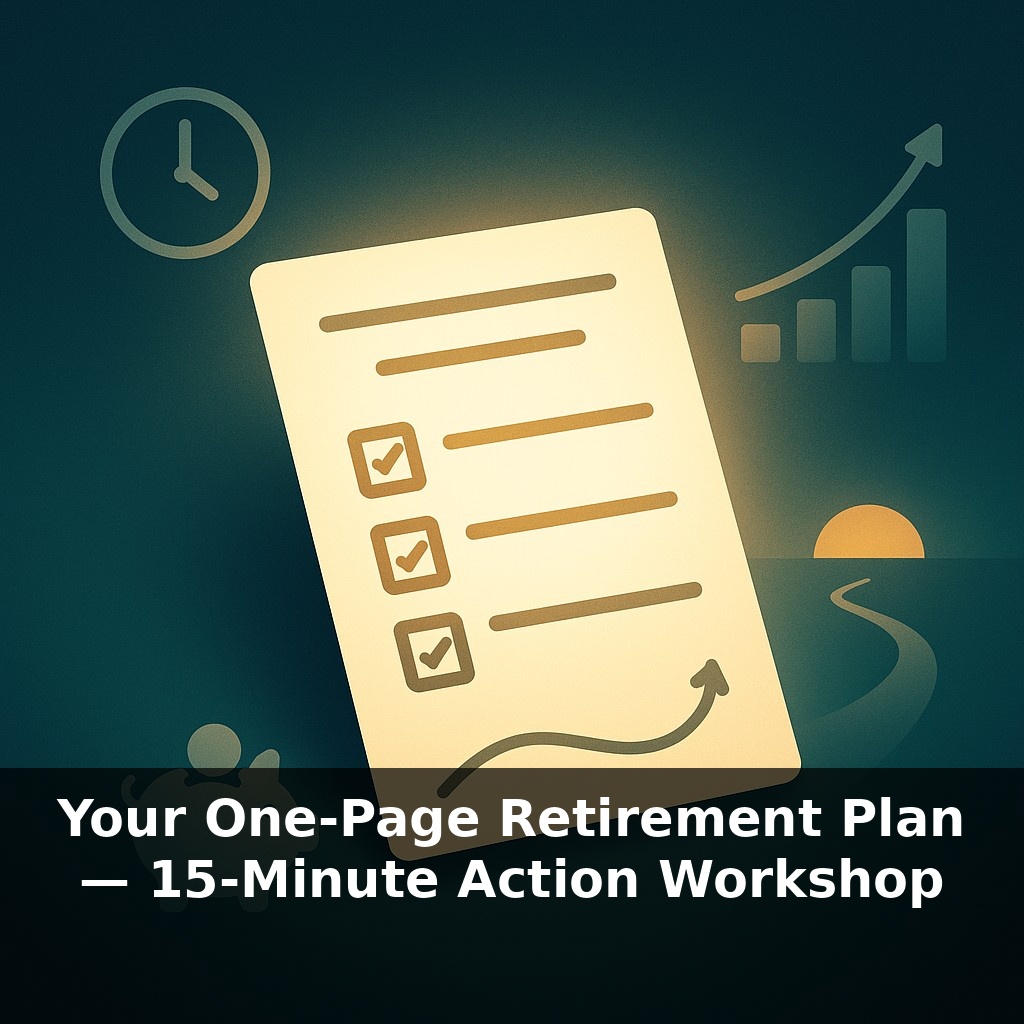 Your One-Page Retirement Plan — 15-Minute Action Workshop