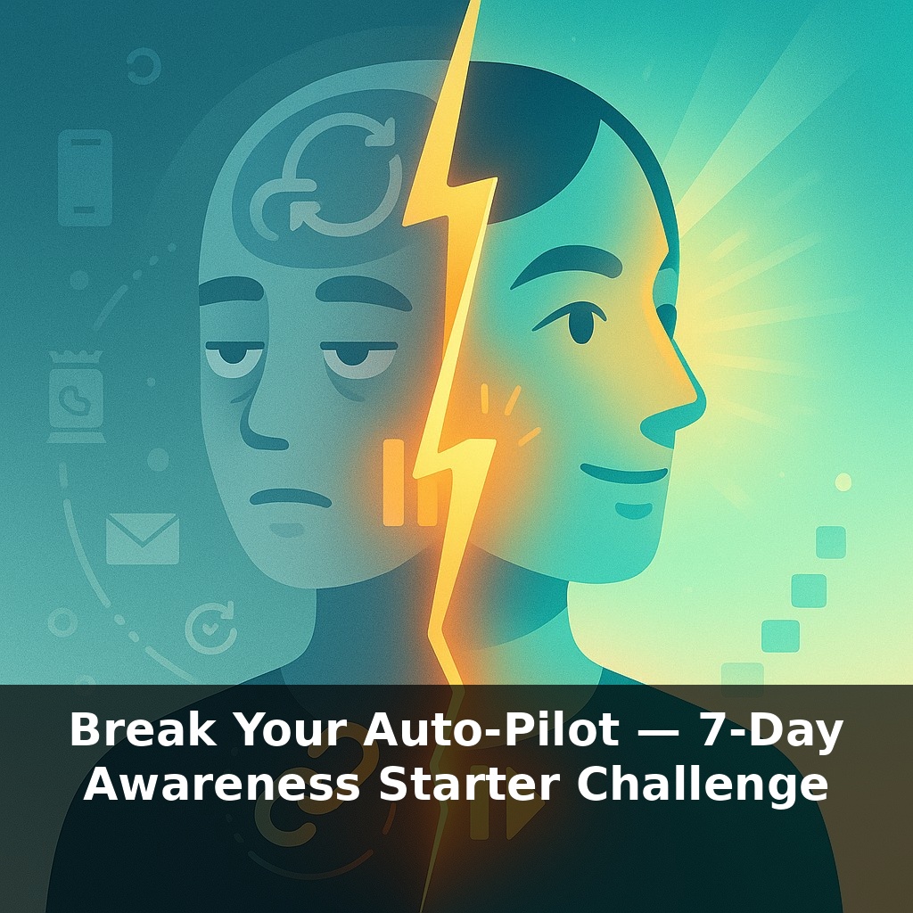 Break Your Auto-Pilot — 7-Day Awareness Starter Challenge