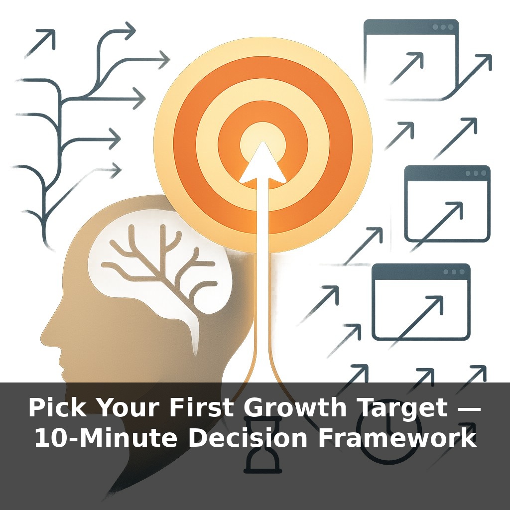Pick Your First Growth Target — 10-Minute Decision Framework