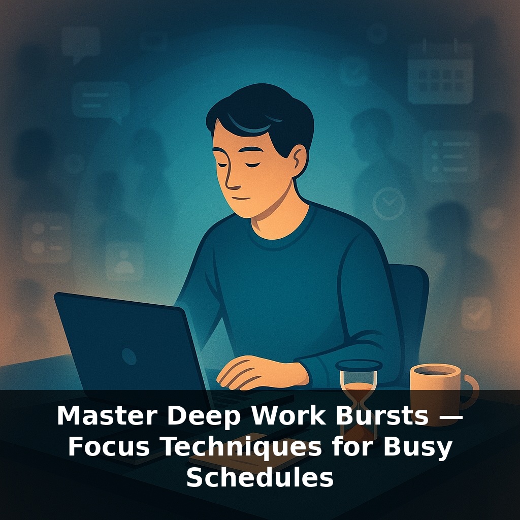 Master Deep Work Bursts — Focus Techniques for Busy Schedules