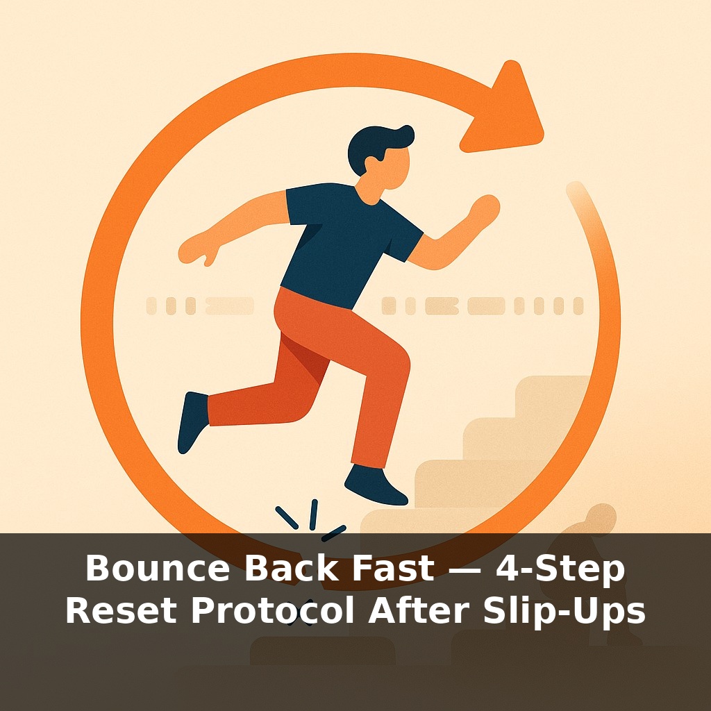 Bounce Back Fast — 4-Step Reset Protocol After Slip-Ups