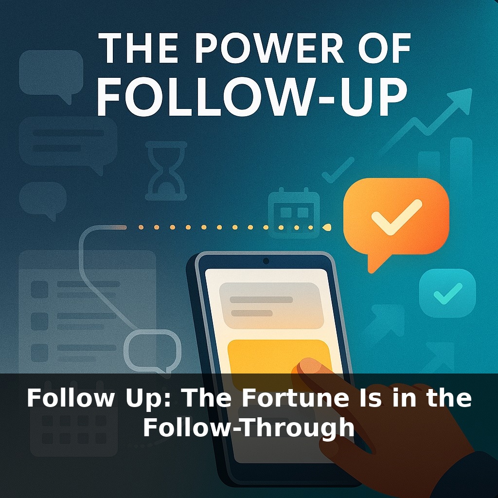 Follow Up: The Fortune Is in the Follow-Through