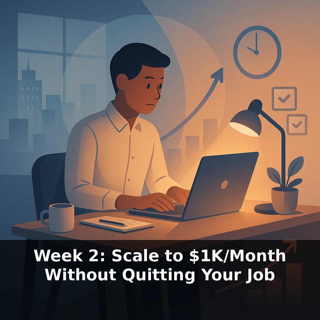 Week 2: Scale to $1K/Month Without Quitting Your Job