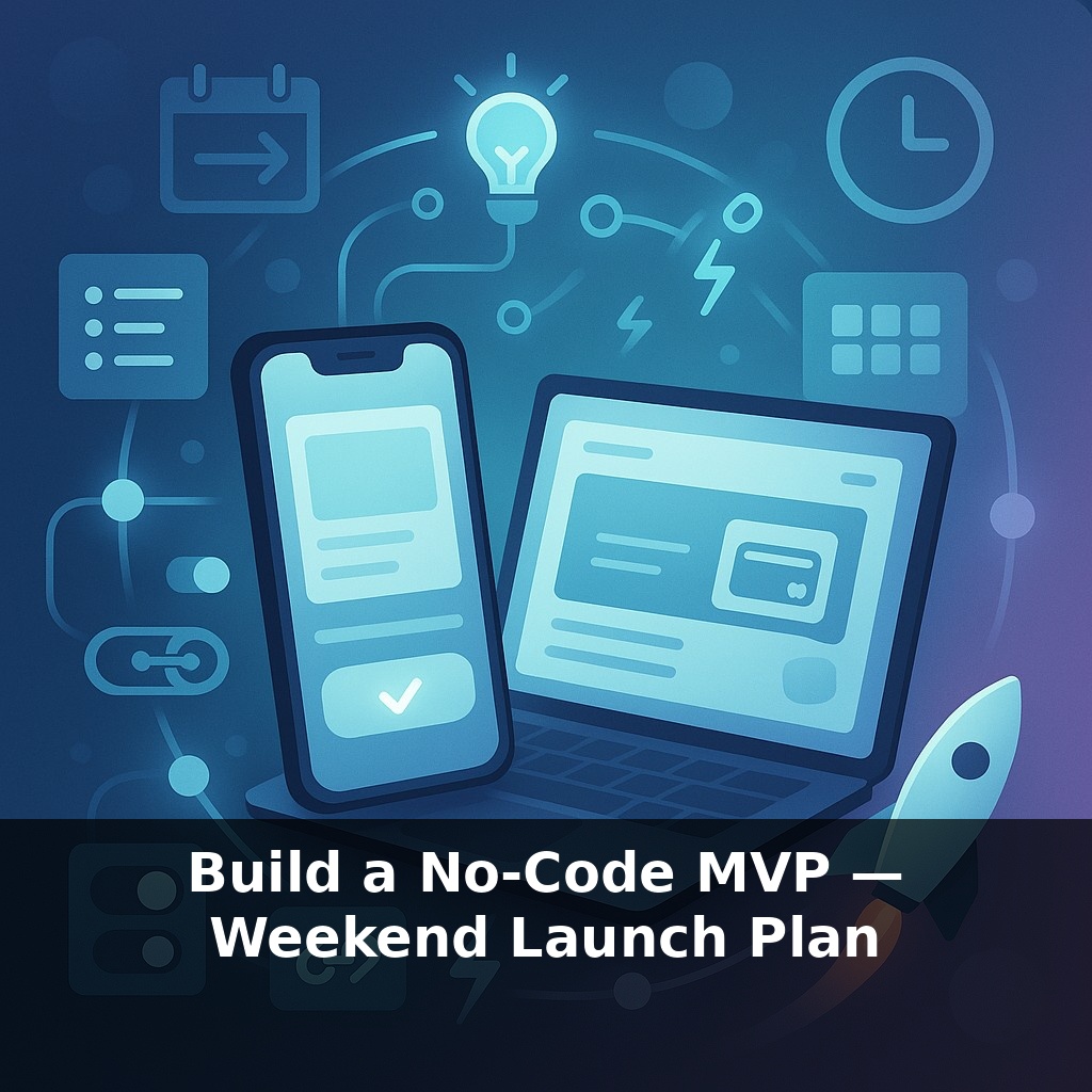 Build a No-Code MVP — Weekend Launch Plan