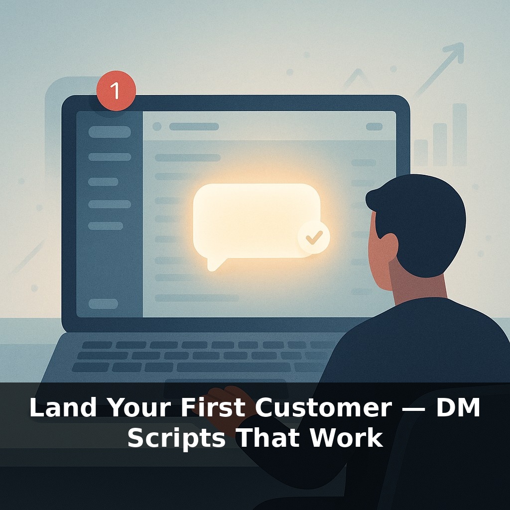 Land Your First Customer — DM Scripts That Work