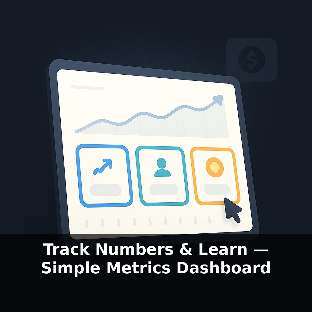 Track Numbers & Learn — Simple Metrics Dashboard