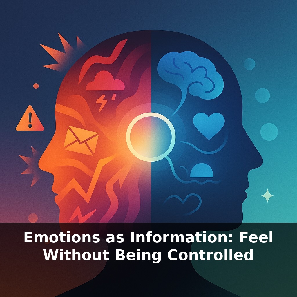Emotions as Information: Feel Without Being Controlled