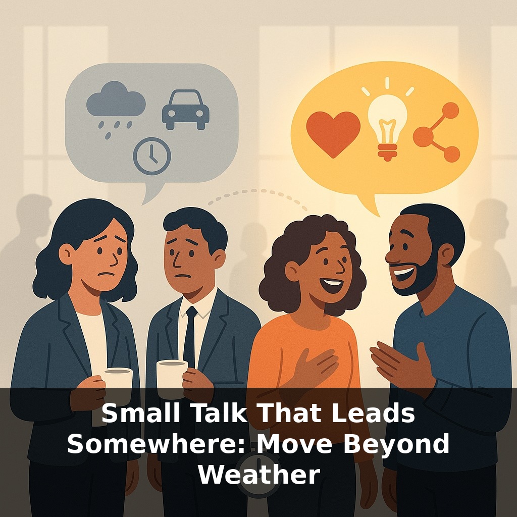 Small Talk That Leads Somewhere: Move Beyond Weather