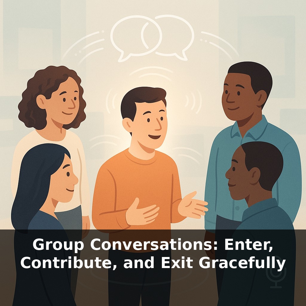 Group Conversations: Enter, Contribute, and Exit Gracefully