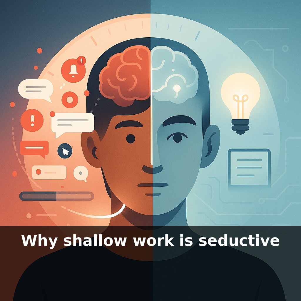Why shallow work is seductive