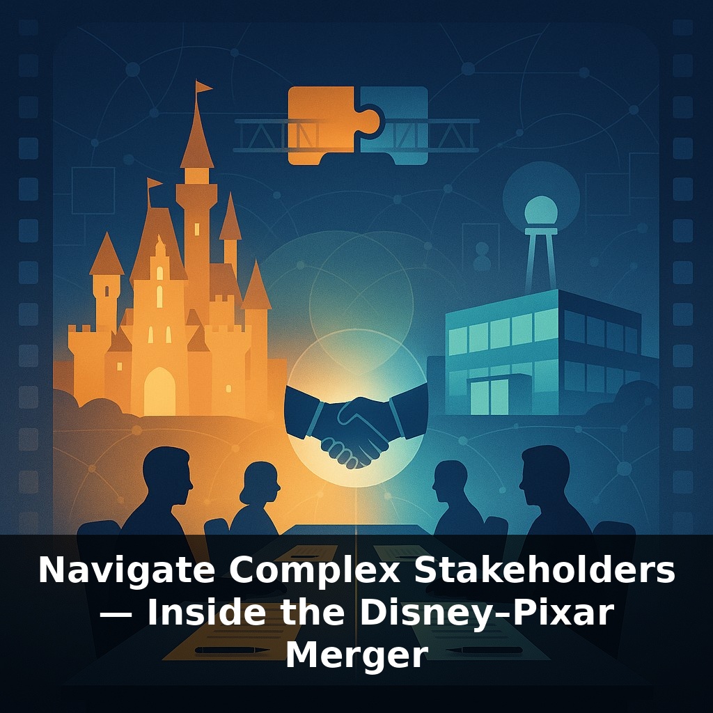 Navigate Complex Stakeholders — Inside the Disney–Pixar Merger