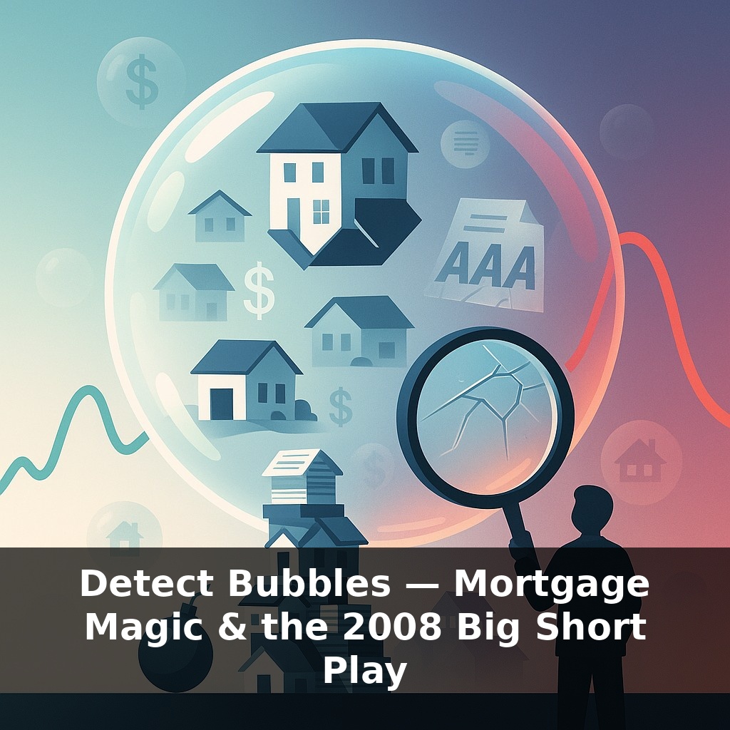 Detect Bubbles — Mortgage Magic & the 2008 Big Short Play