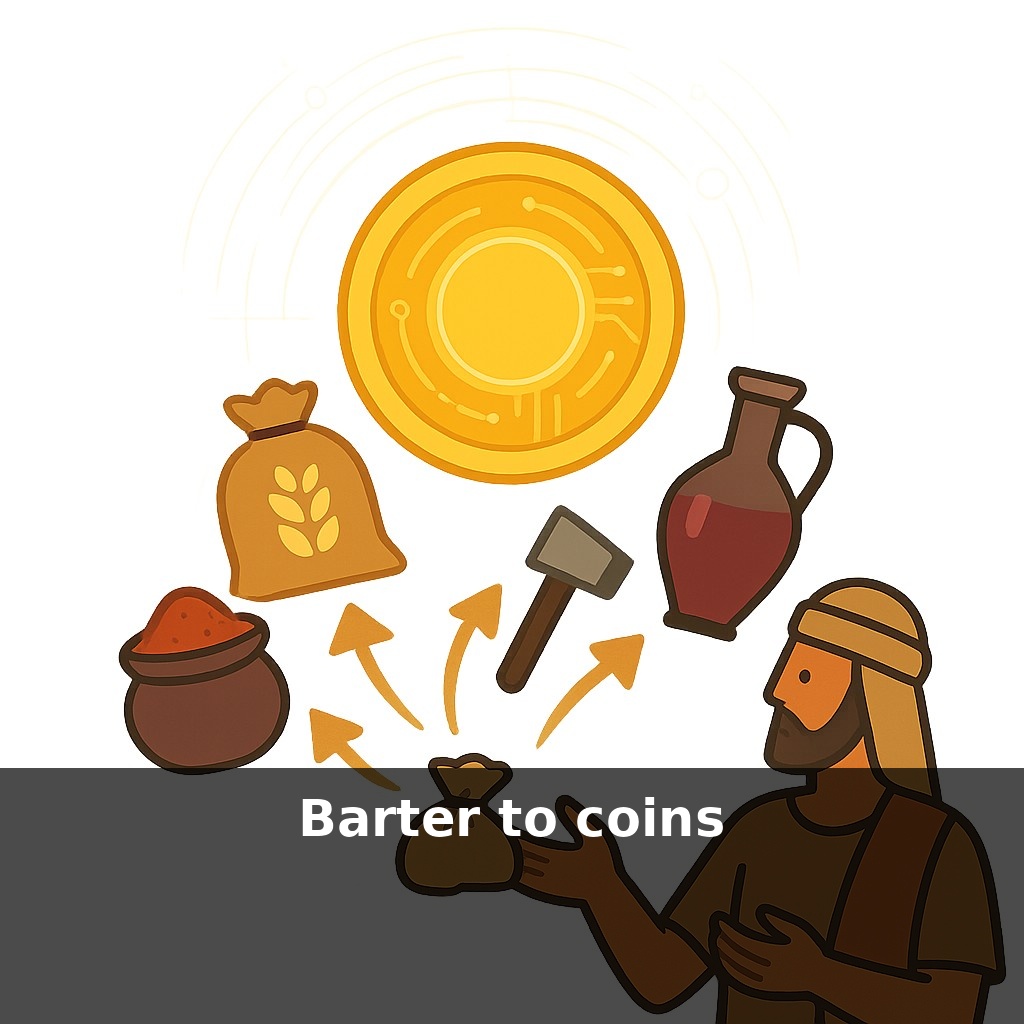 Barter to coins