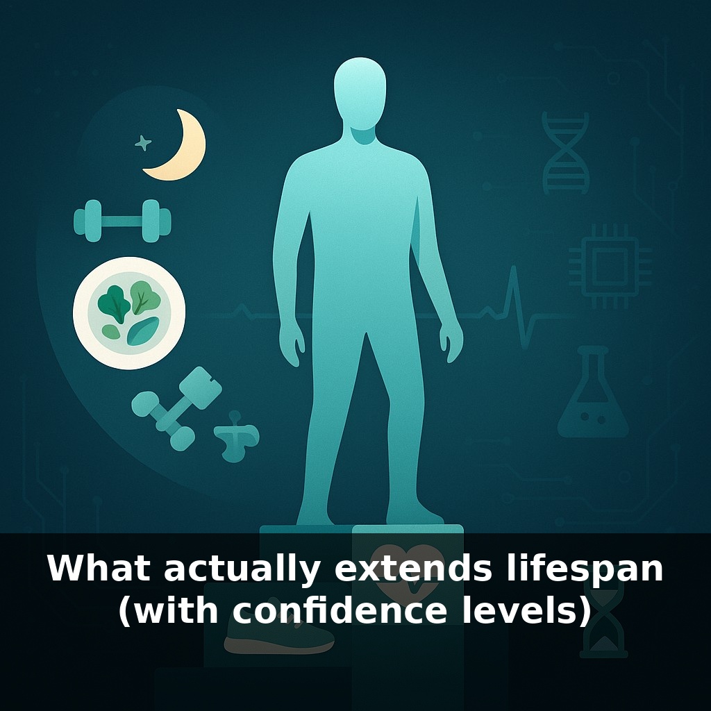 What actually extends lifespan (with confidence levels)