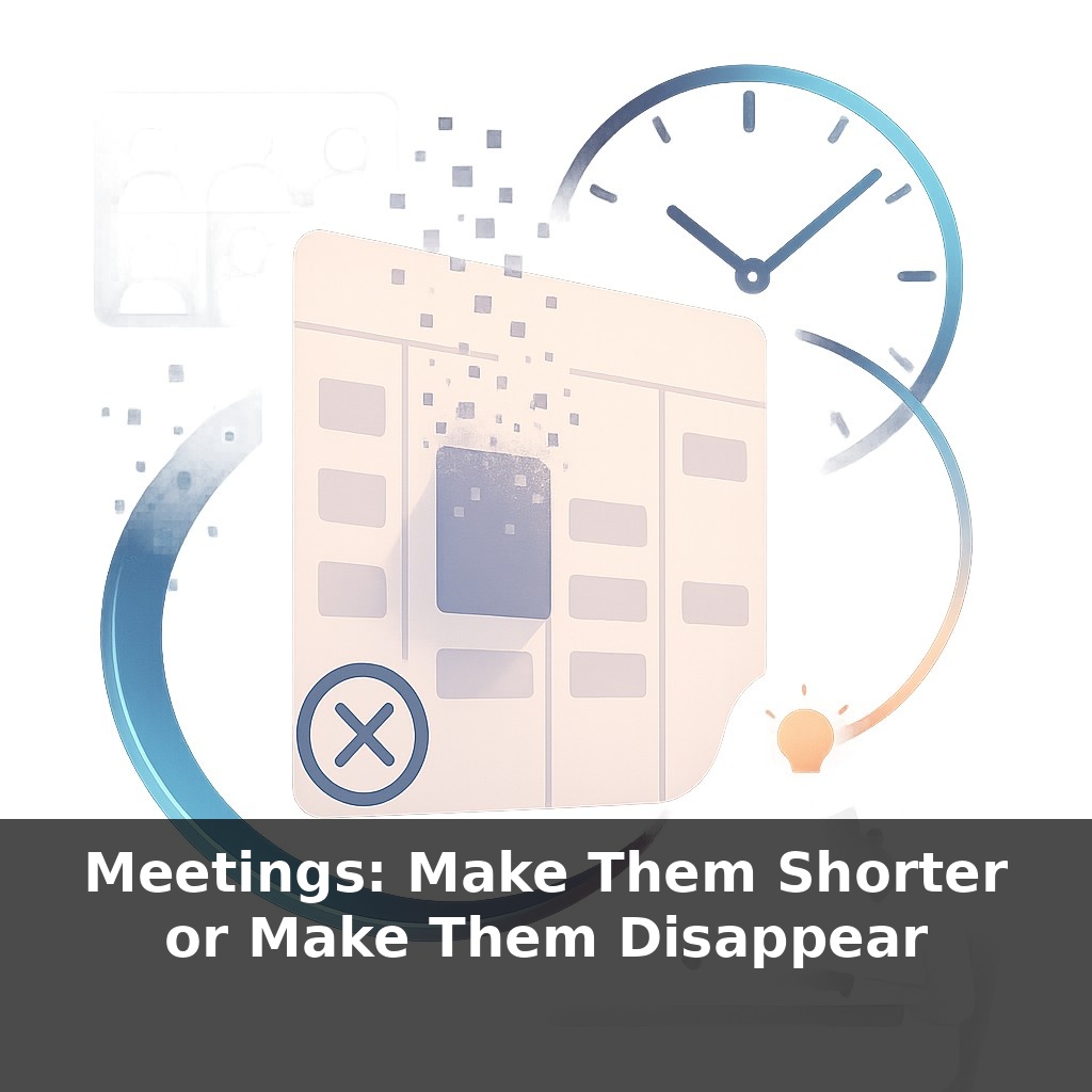 Meetings: Make Them Shorter or Make Them Disappear