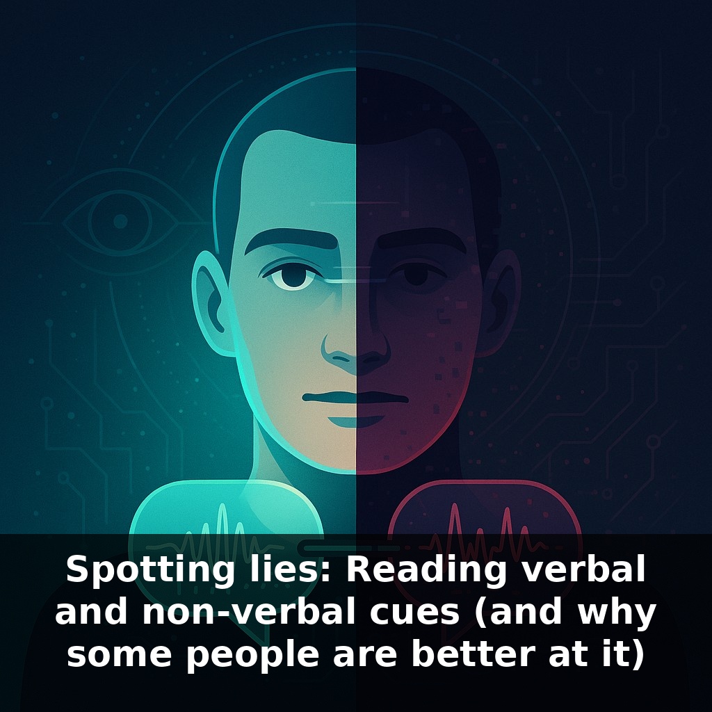 Spotting lies: Reading verbal and non-verbal cues (and why some people are better at it)