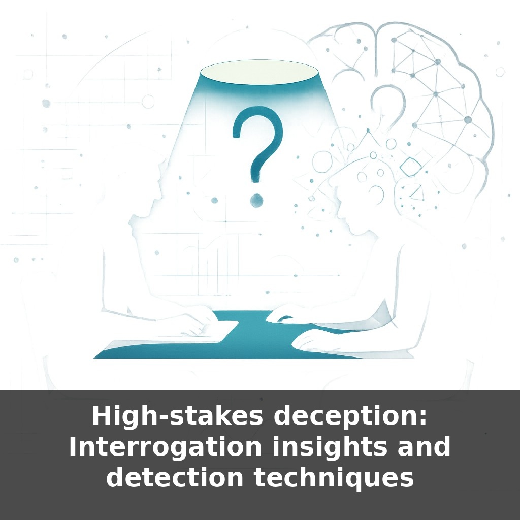 High-stakes deception: Interrogation insights and detection techniques