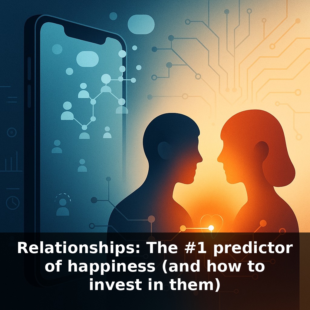 Relationships: The #1 predictor of happiness (and how to invest in them)