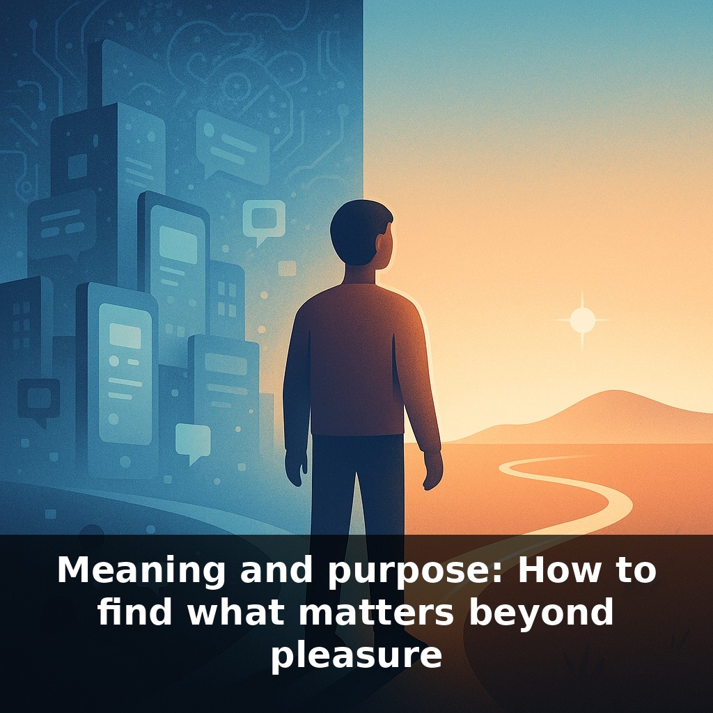 Meaning and purpose: How to find what matters beyond pleasure