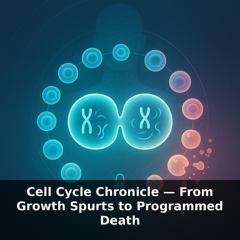 Cell Cycle Chronicle — From Growth Spurts to Programmed Death