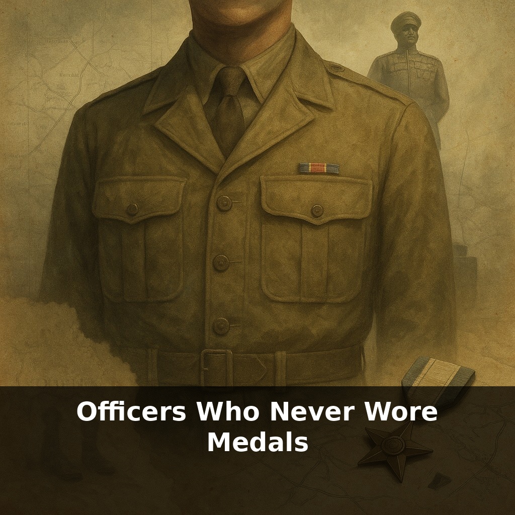 Officers Who Never Wore Medals