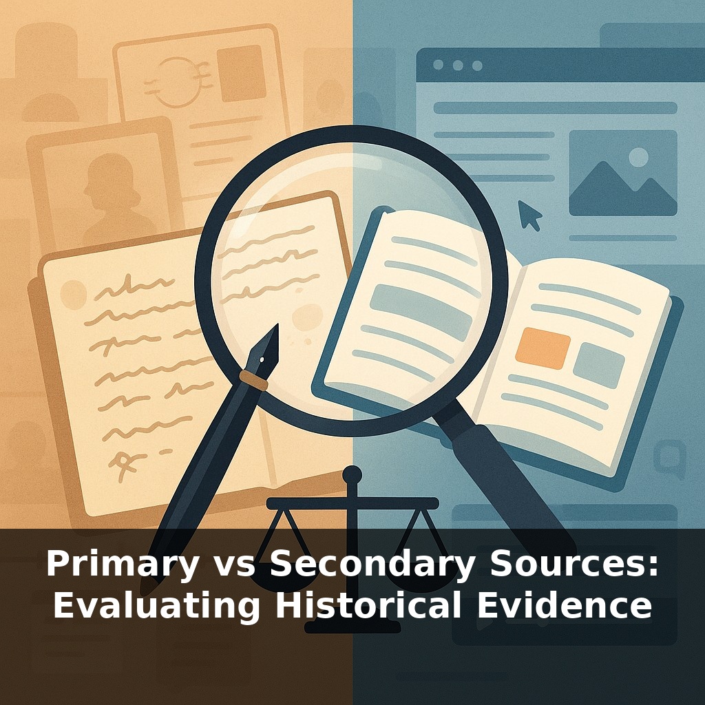 Primary vs Secondary Sources: Evaluating Historical Evidence