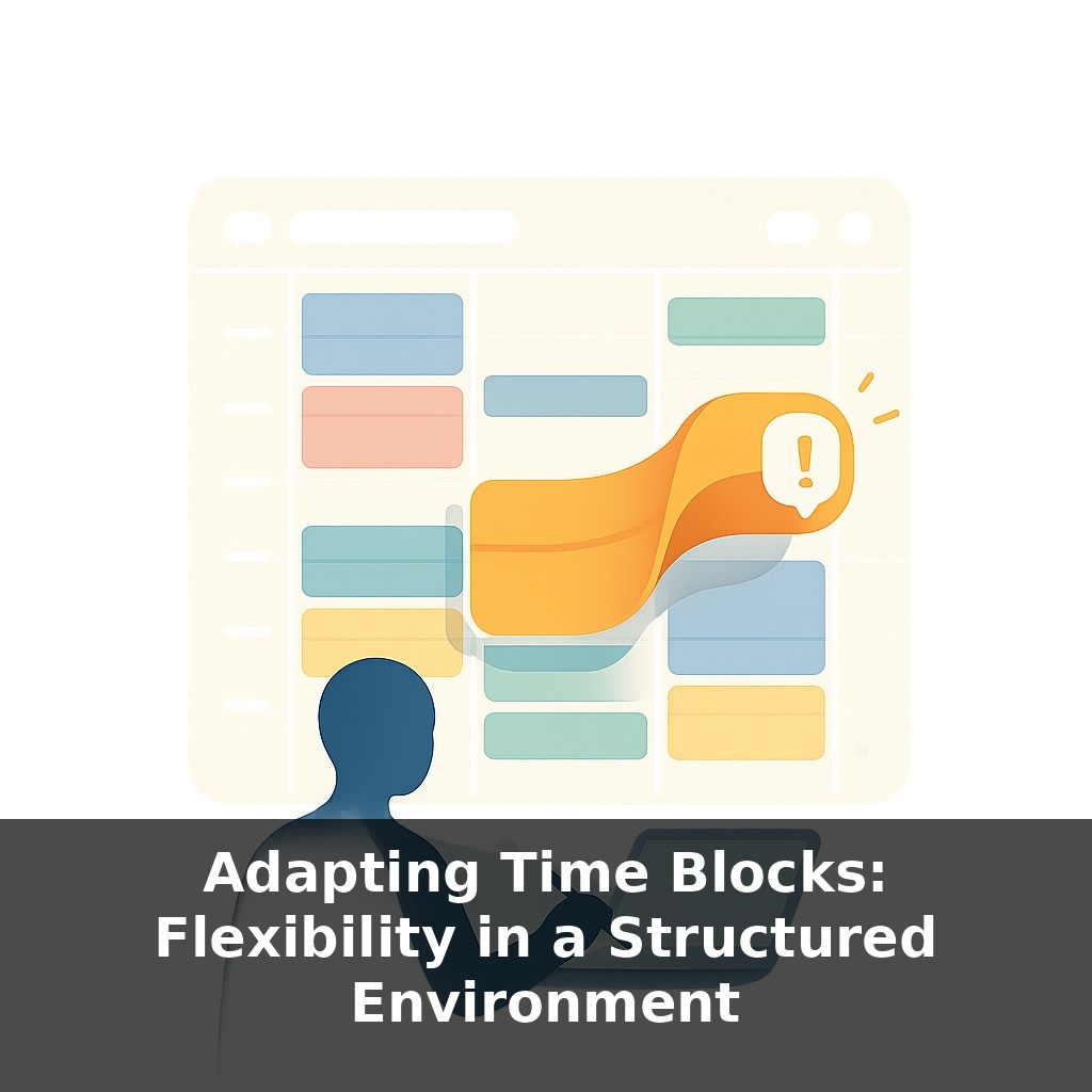 Adapting Time Blocks: Flexibility in a Structured Environment