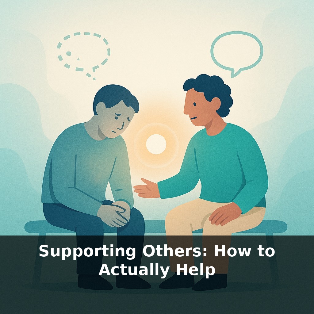 Supporting Others: How to Actually Help