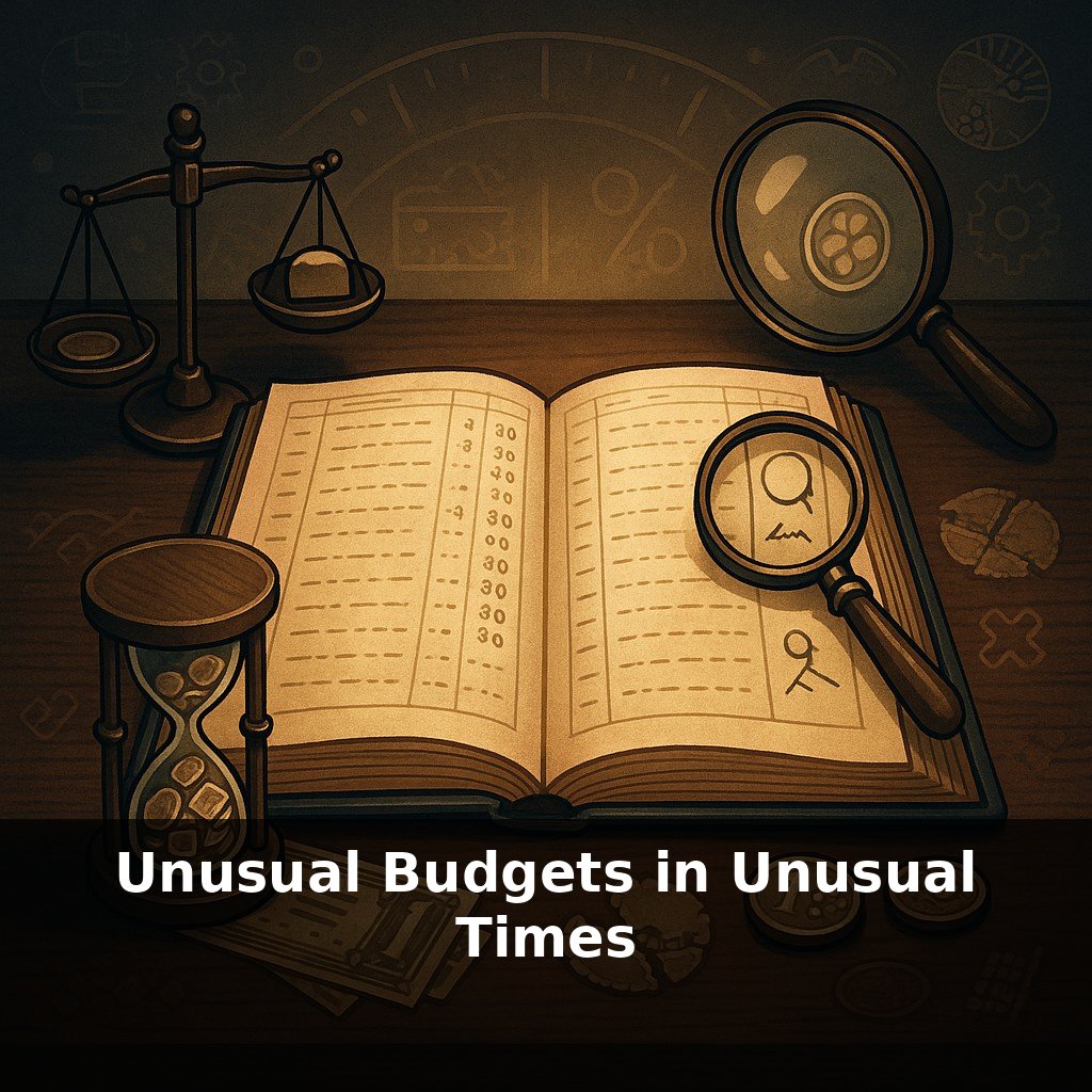 Unusual Budgets in Unusual Times