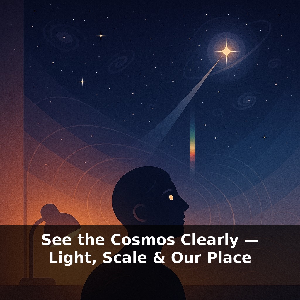 See the Cosmos Clearly — Light, Scale & Our Place