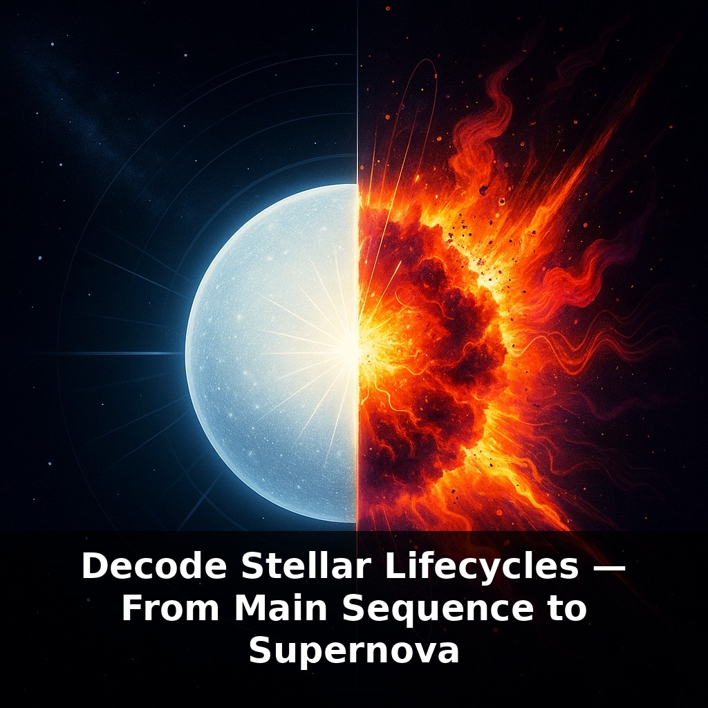 Decode Stellar Lifecycles — From Main Sequence to Supernova