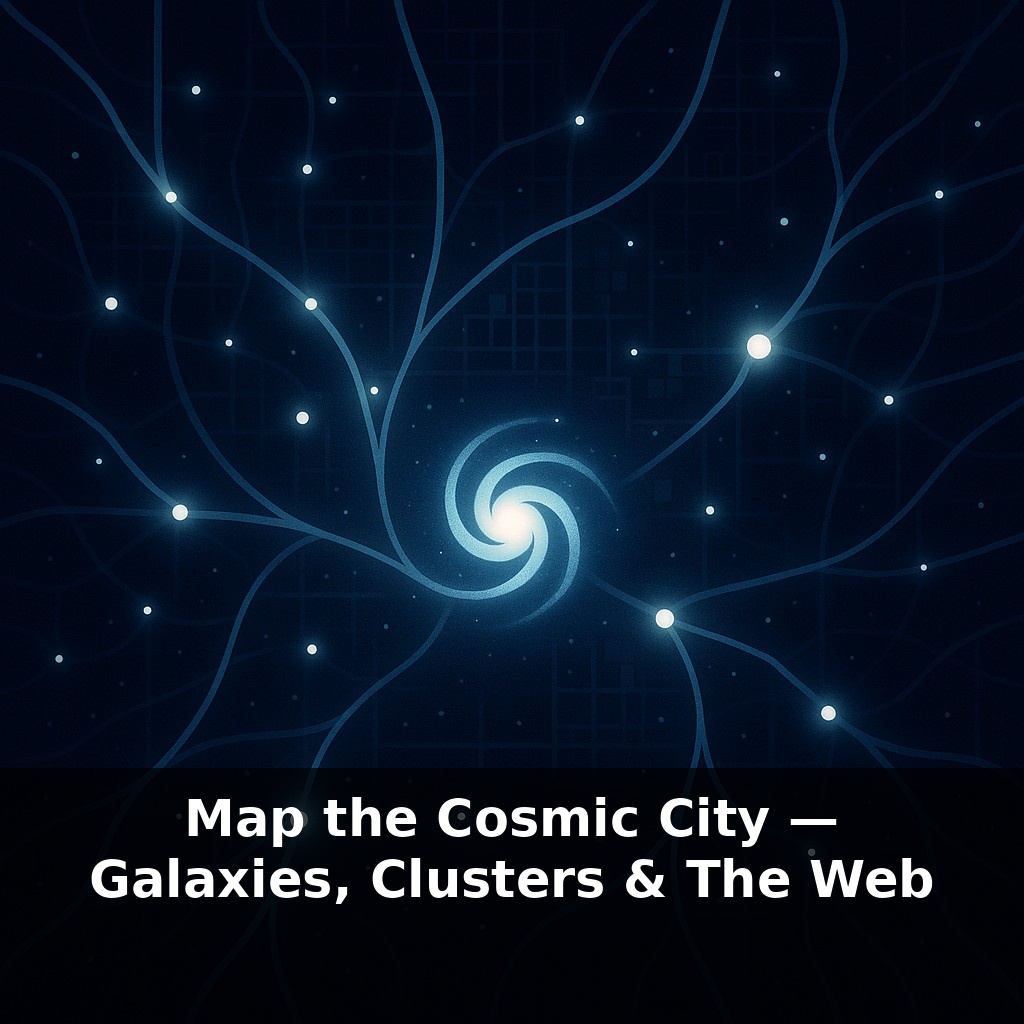 Map the Cosmic City — Galaxies, Clusters & The Web