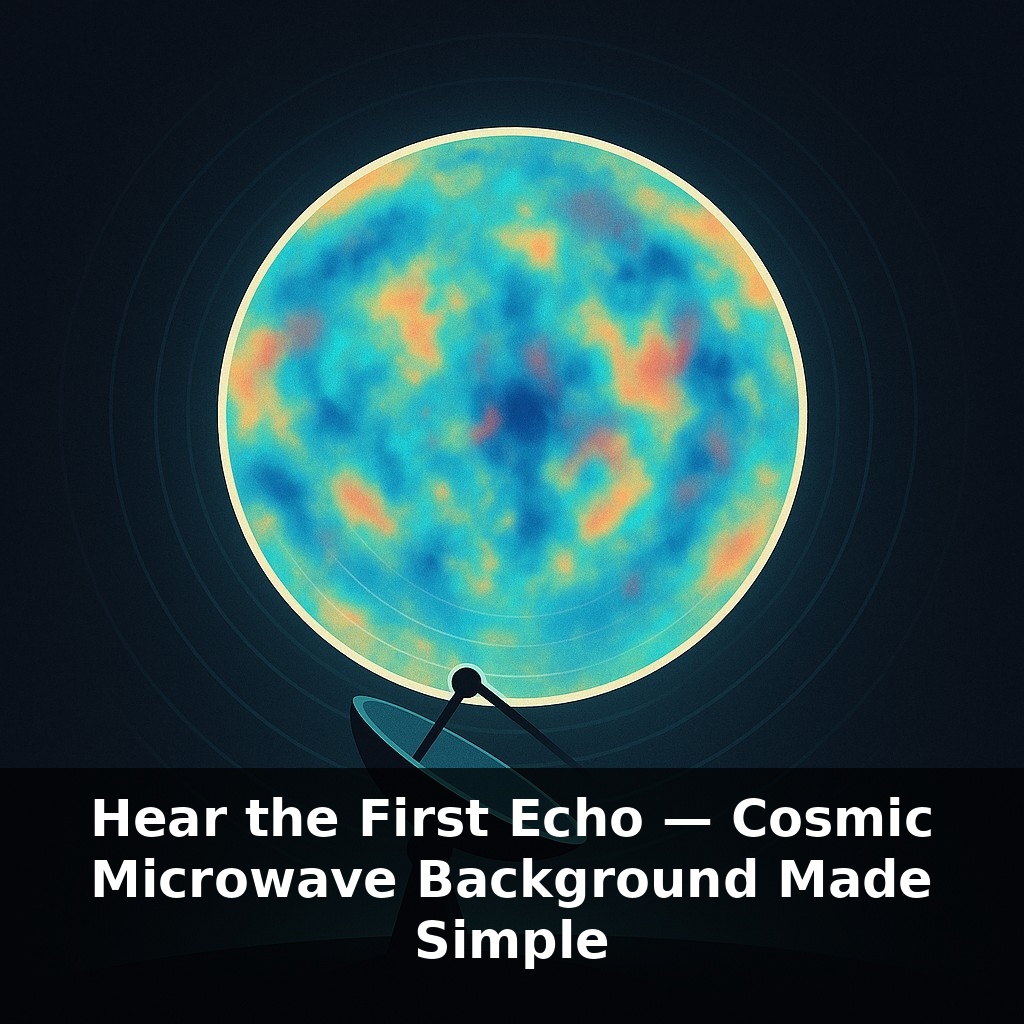 Hear the First Echo — Cosmic Microwave Background Made Simple