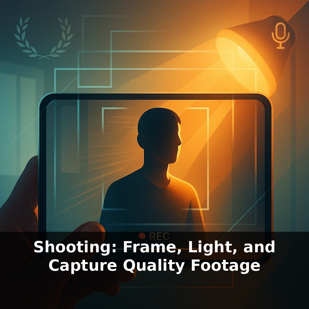 Shooting: Frame, Light, and Capture Quality Footage