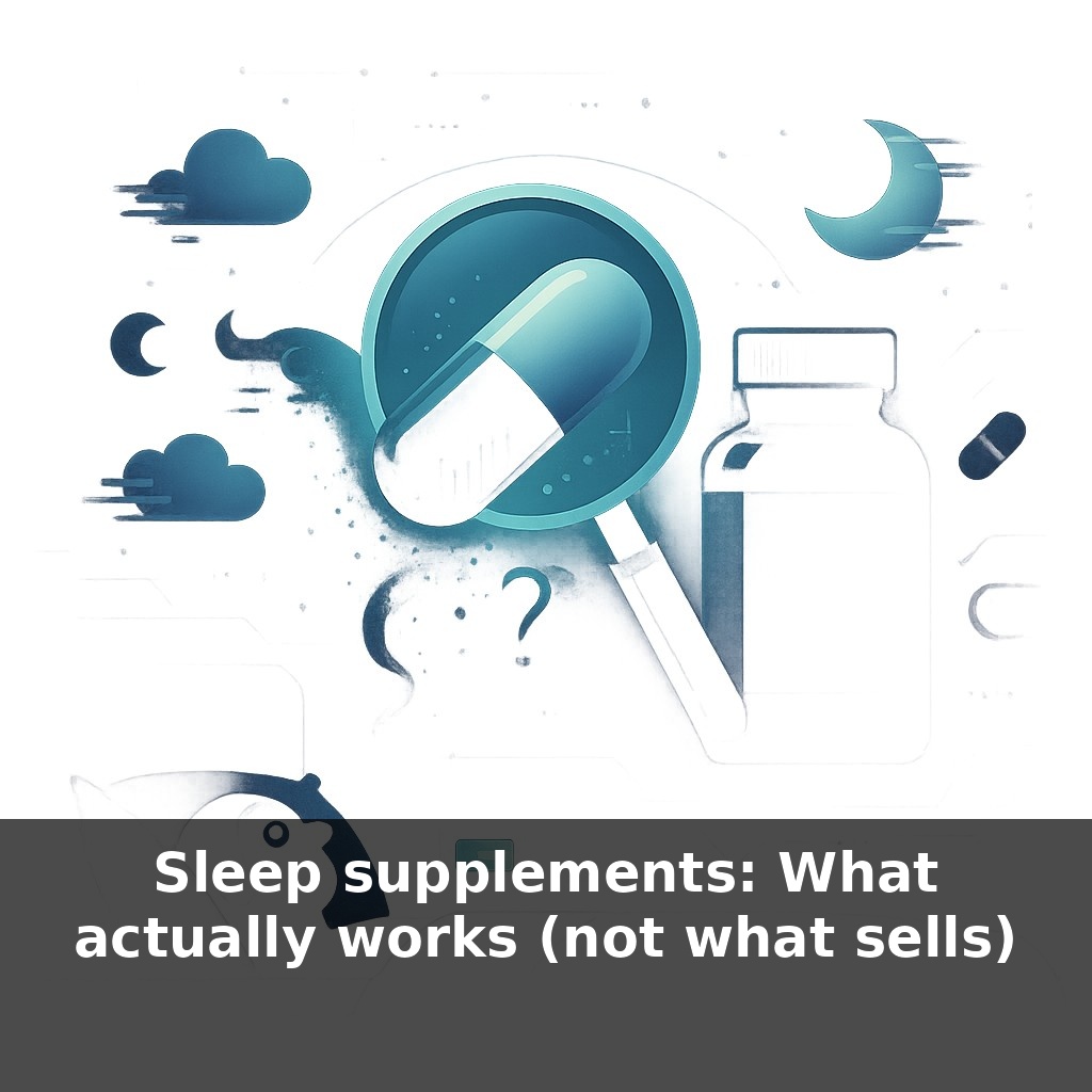 Sleep supplements: What actually works (not what sells)