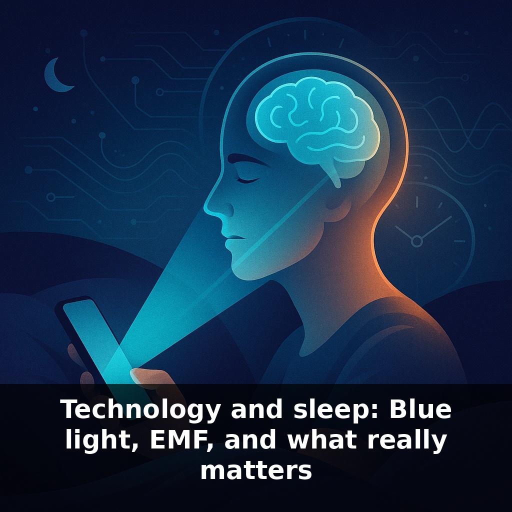 Technology and sleep: Blue light, EMF, and what really matters