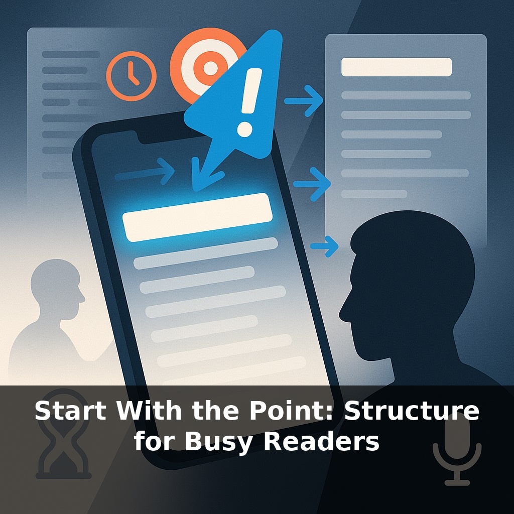 Start With the Point: Structure for Busy Readers