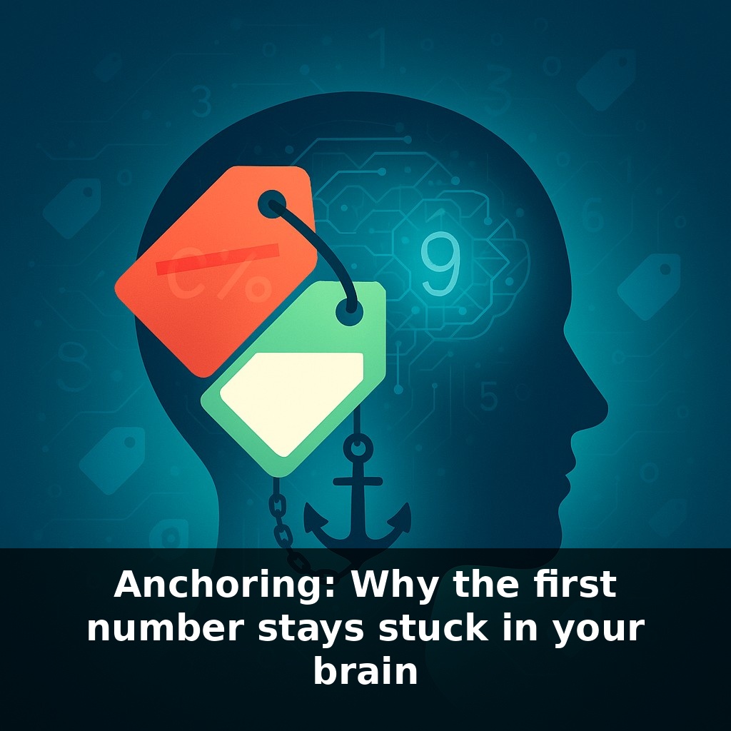 Anchoring: Why the first number stays stuck in your brain