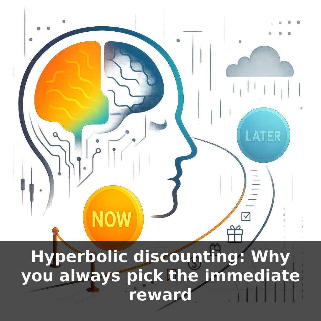 Hyperbolic discounting: Why you always pick the immediate reward